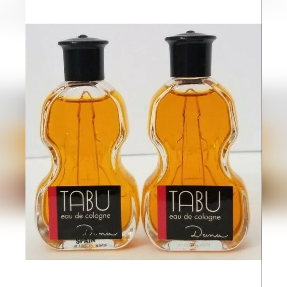 2 pack Tabu MINI Cologne Splash 0.5 oz ea by Dana Perfect for Travel VINTAGE